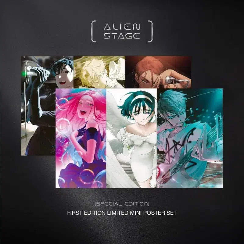 [BUNJANG] A-Stage Alien Stage Artbook Poster Bundle Set / 에이스테 에일리언 스테이지 아트북 포스터 일괄