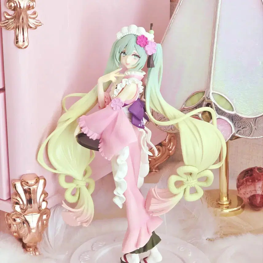 [BUNJANG] Exceed Creative Matcha Green Tea Parfait Miku Figure (Pink) / 후류 Exceed Creative 말차 그린티 파르페 미쿠 피규어(핑크)