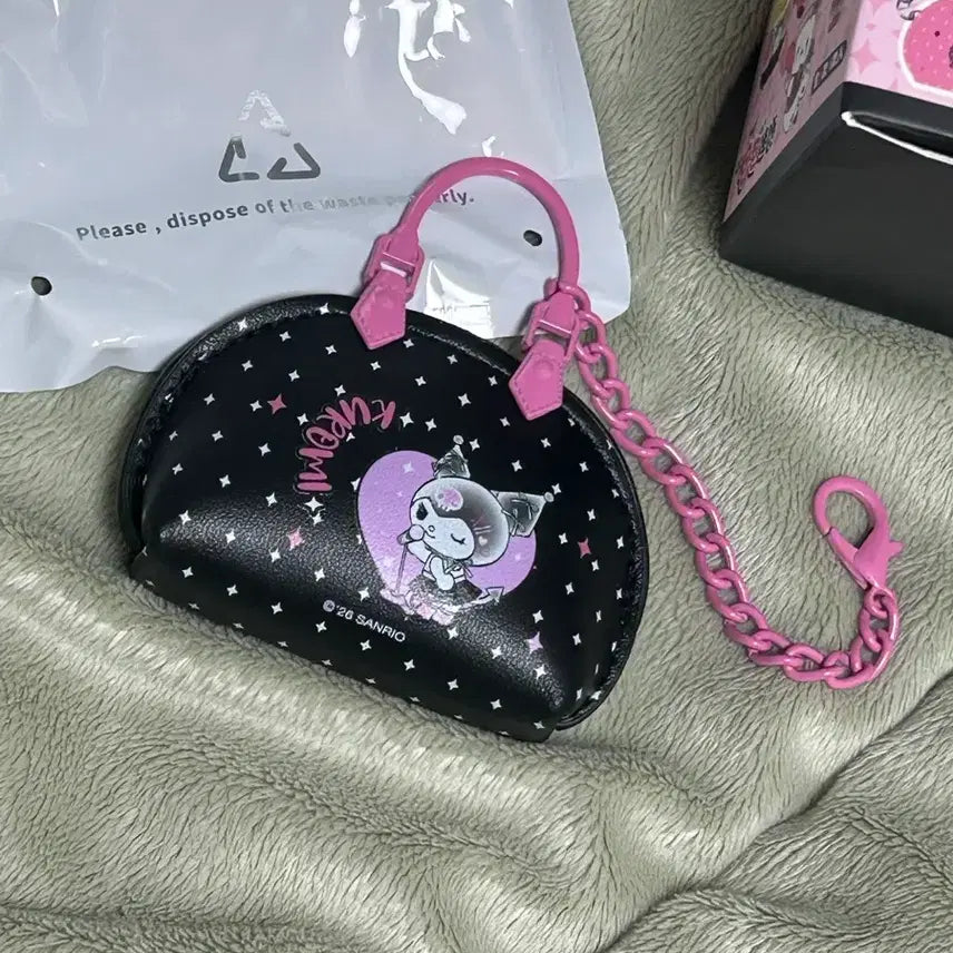 [BUNJANG] Sanrio Kuromi Mini Bag Figure Keychain / 박스0,새상품) 산리오 쿠로미 미니 백 피규어 키링