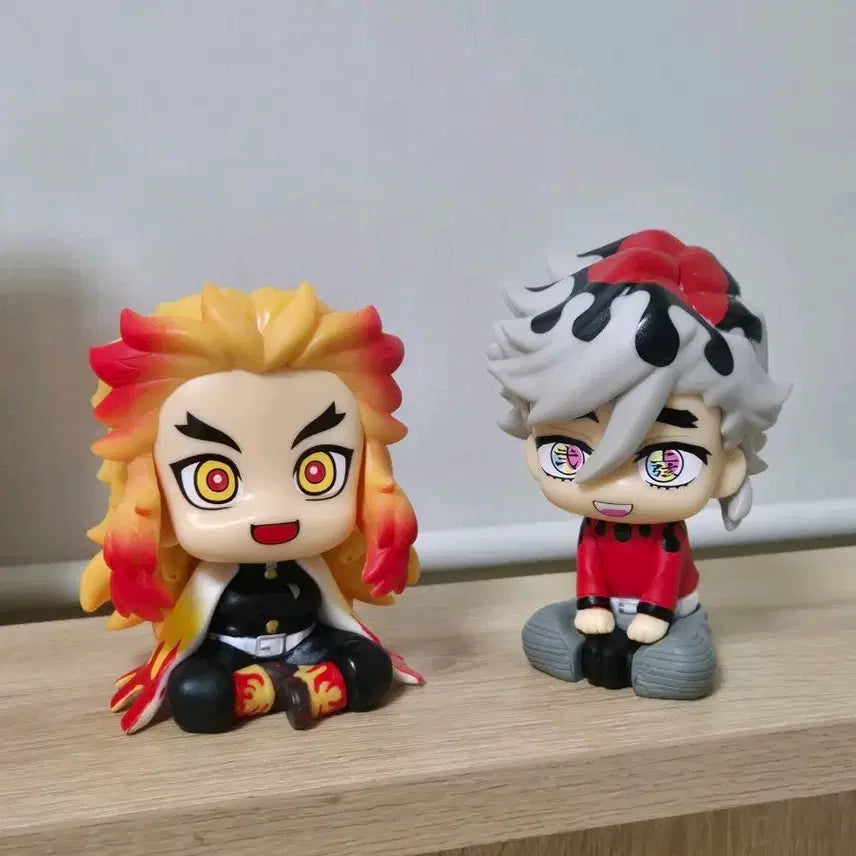 [BUNJANG] Demon Slayer Kyojuro &amp; Douma Set Figure / [새상품] 귀멸의 칼날 피규어 쿄주로&amp;도우마 세트