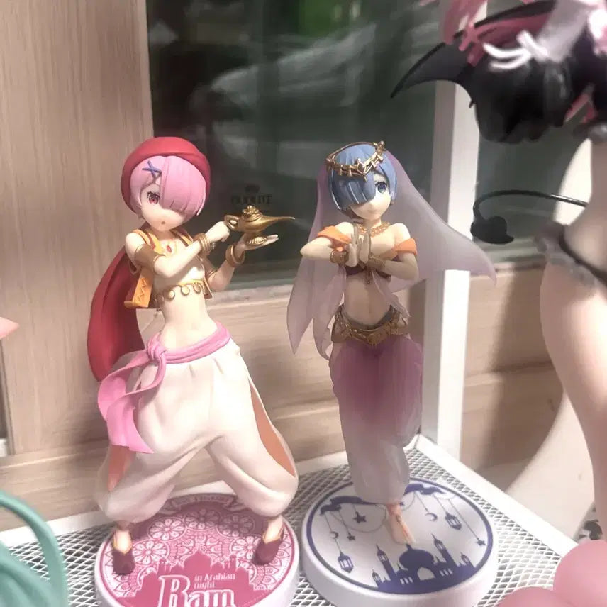 [BUNJANG] Rem &amp; Ram Arabian Nights Figure Set / 렘람 아라비안 피규어 세트