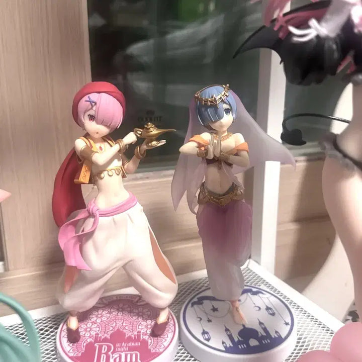 [BUNJANG] Rem &amp; Ram Arabian Nights Figure Set / 렘람 아라비안 피규어 세트