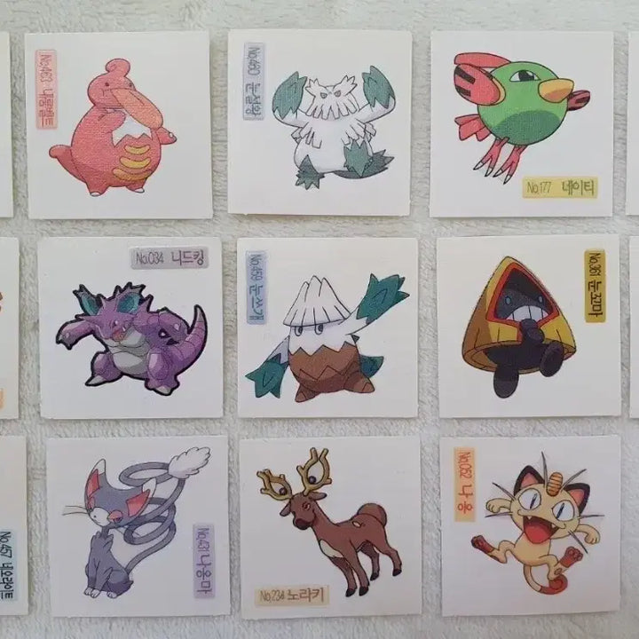 [BUNJANG] 2009 Shani Pokémon Stickers (New Version) / 2009 샤니 포켓몬 띠부씰 신버전