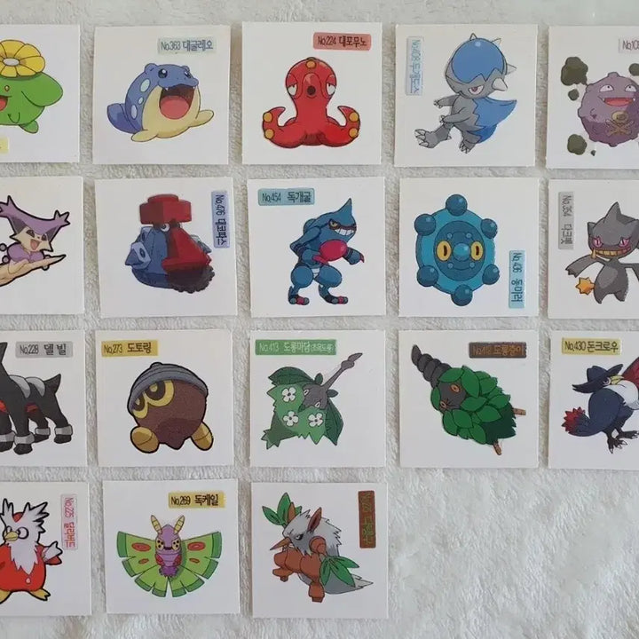 [BUNJANG] 2009 Shani Pokémon Stickers (New Version) / 2009 샤니 포켓몬 띠부씰 신버전