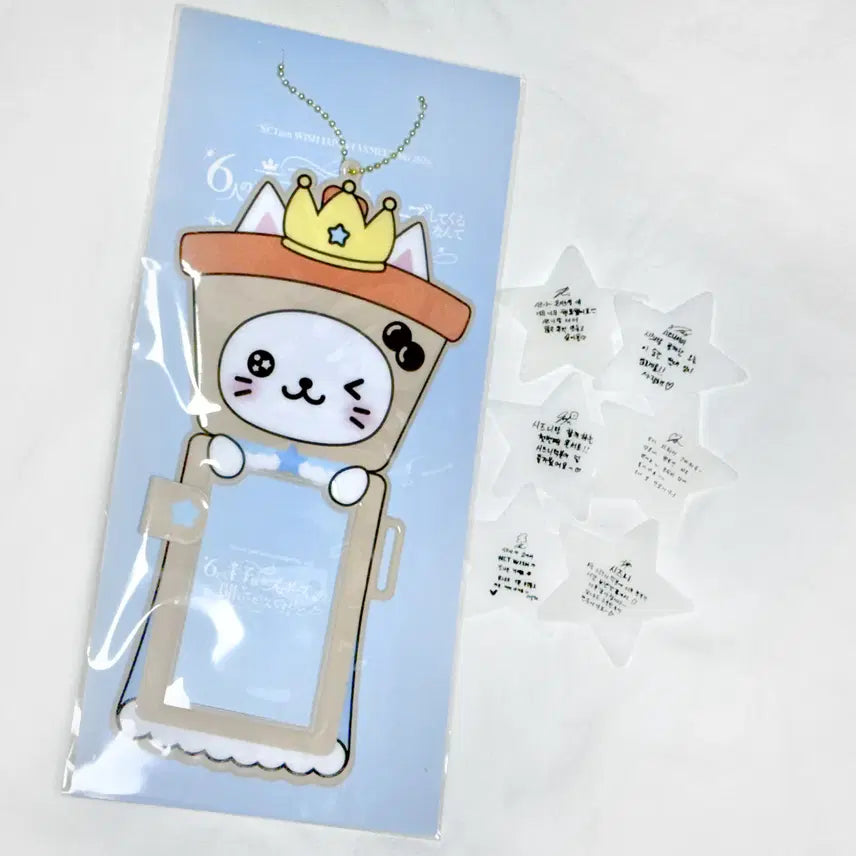 [BUNJANG] NCT WISH Japan Fanmeeting Photocard Holder Bubble Cat + Freebies / 현물) 엔시티위시 일본팬미팅 포카홀더 버블냥 + 아워위시 컨페티