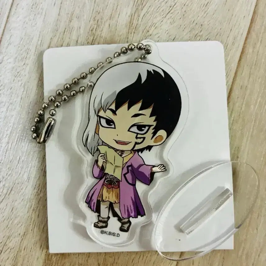 [BUNJANG] Dr. Stone Ryusui &amp; Gen Acrylic Keychain / 닥터스톤 아크릴 키링 류스이,겐