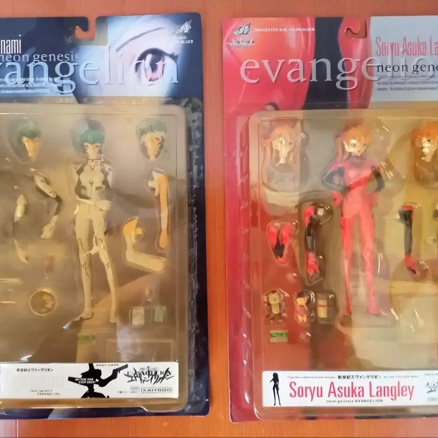 [BUNJANG] Kaiyodo Neon Genesis Evangelion Ayanami Rei &amp; Asuka Langley Figures Bundle (Rare) / 희귀) 카이요도 신세기 에반게리온 아야나미 레이, 아스카 랑그레이 피규어 일괄
