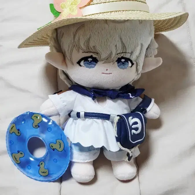 [BUNJANG] 20cm Cotton Doll Clothes Set - Sailor Shirt Outfit / [20cm 솜인형옷] 파판14 선원의셔츠 세트