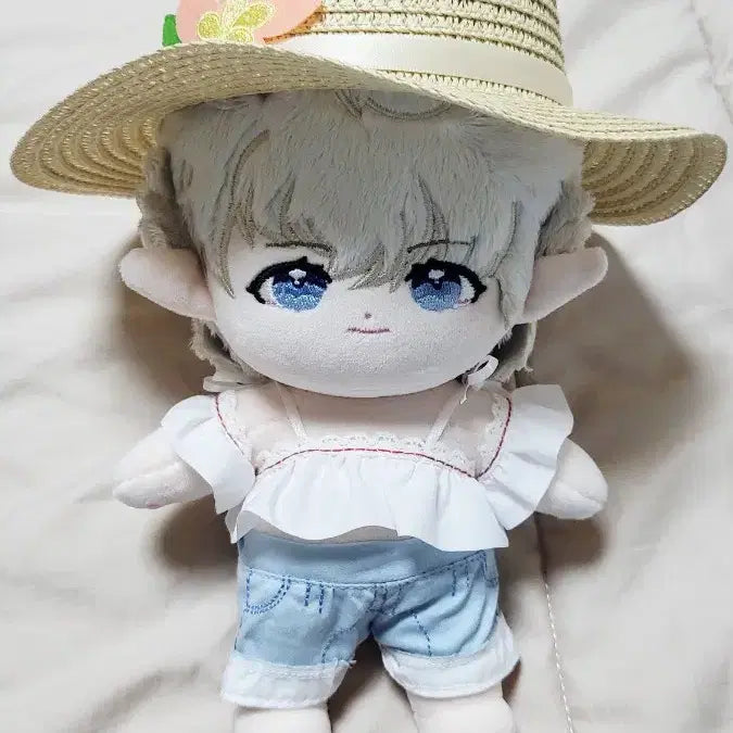 [BUNJANG] 20cm Cotton Doll Clothes Set - Sailor Shirt Outfit / [20cm 솜인형옷] 파판14 선원의셔츠 세트