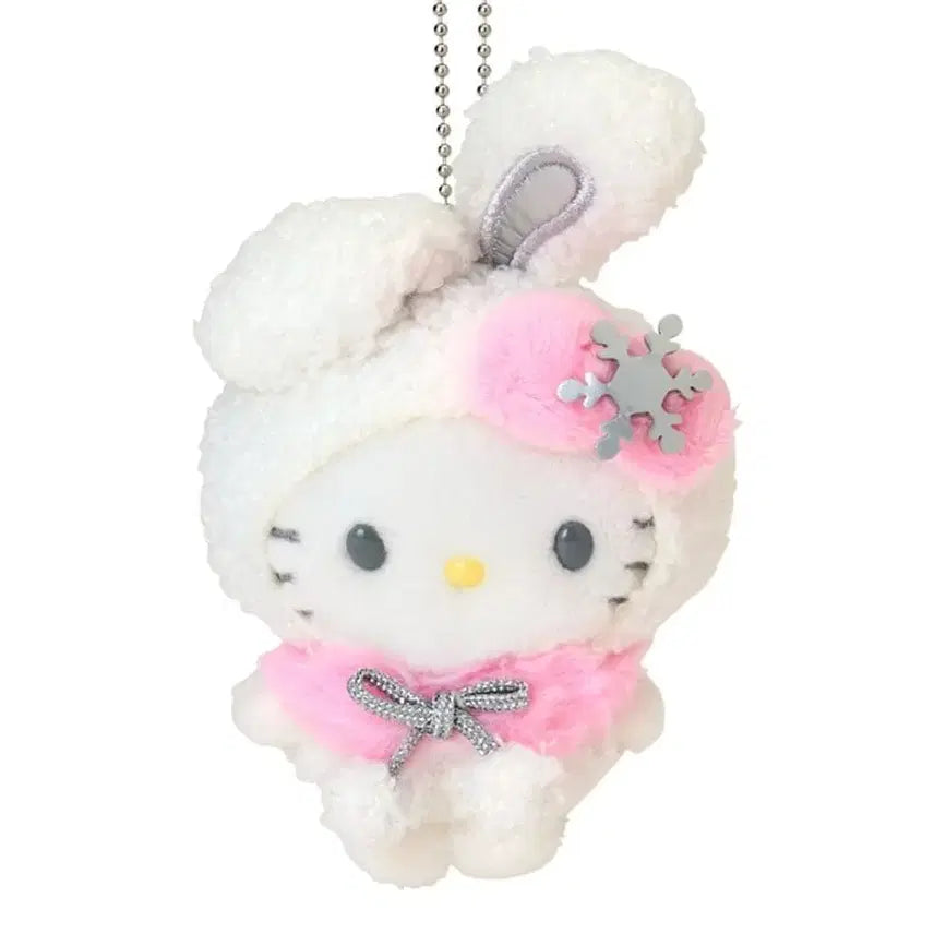 [BUNJANG] Sanrio Yukiusagi Snow Rabbit Kitty Mascot Keychain / 산리오 유키우사기 눈토끼 키티 마스코트