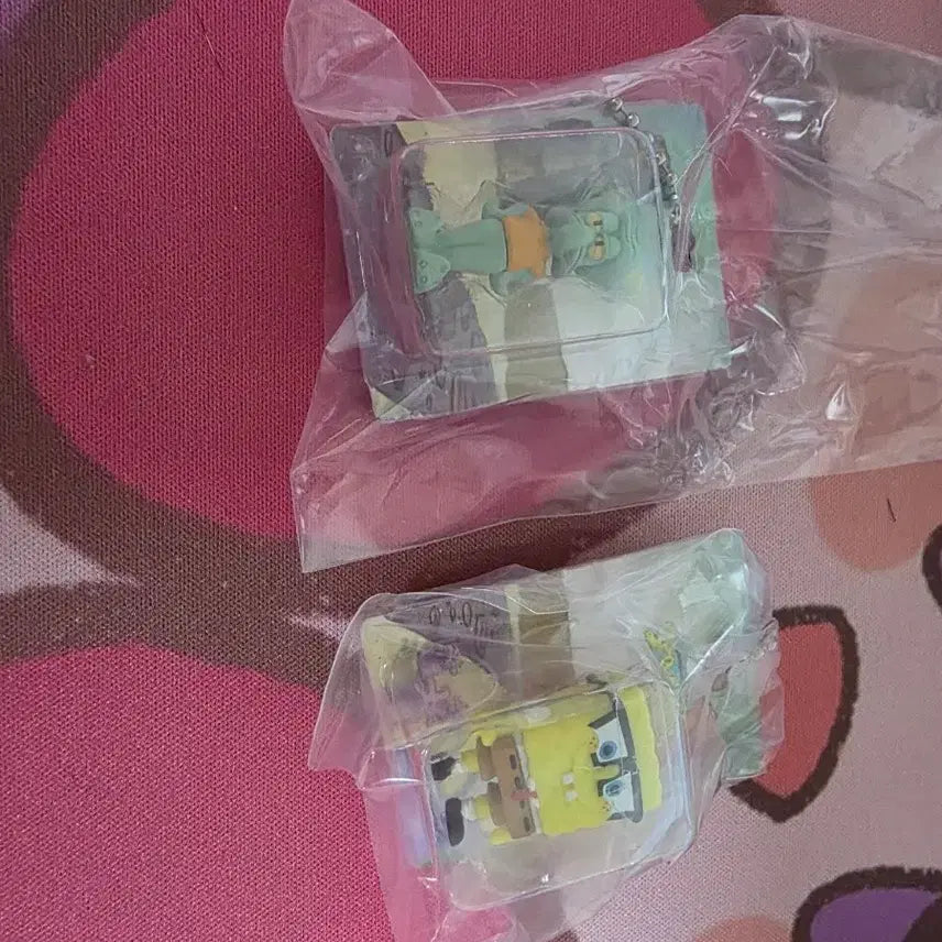 [BUNJANG] SpongeBob &amp; Patrick Mini Charm Gacha Figures (Set) / 스폰지밥 미니 패키지 참 가챠 일괄 캡슐 없음 미사용 일괄