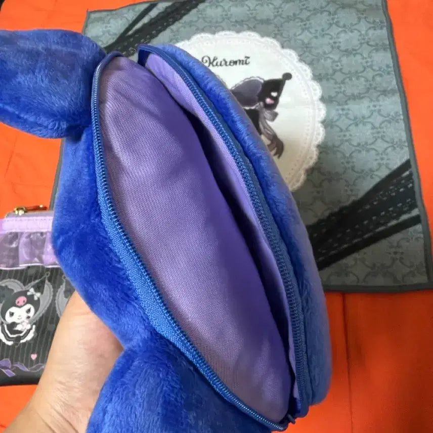 [BUNJANG] Kuromi Set Pouch and Handkerchief / 쿠로미 세트