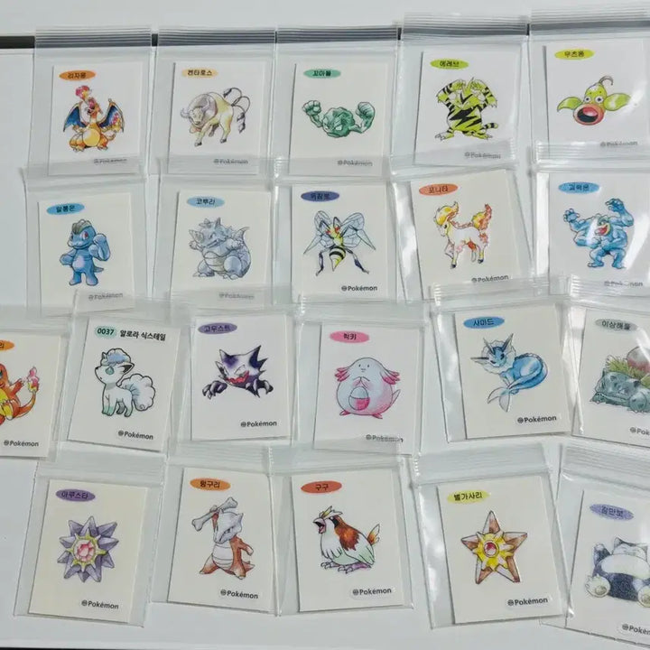 [BUNJANG] Pokemon 30th Anniversary Sticke Seal Bundle Set / 포켓몬 30주년 띠부씰 일괄