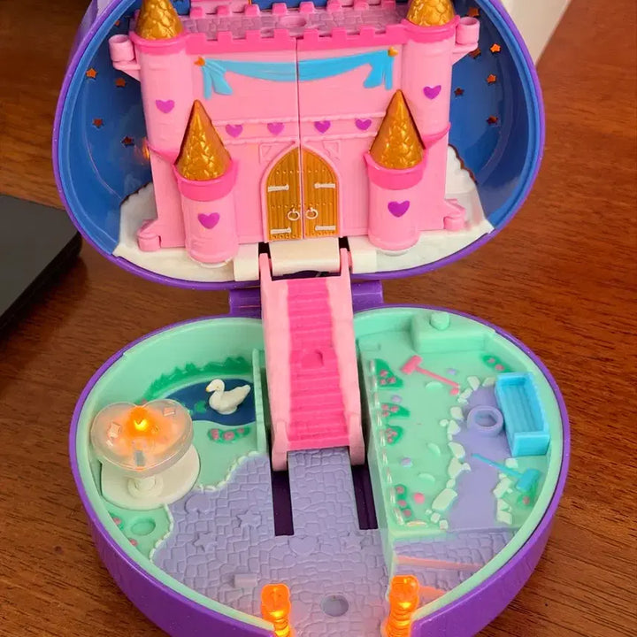 [BUNJANG] Polly Pocket Keepsake Starlight Castle - Purple Heart / 폴리포켓 복각판 킵세이크 스타라이트 캐슬