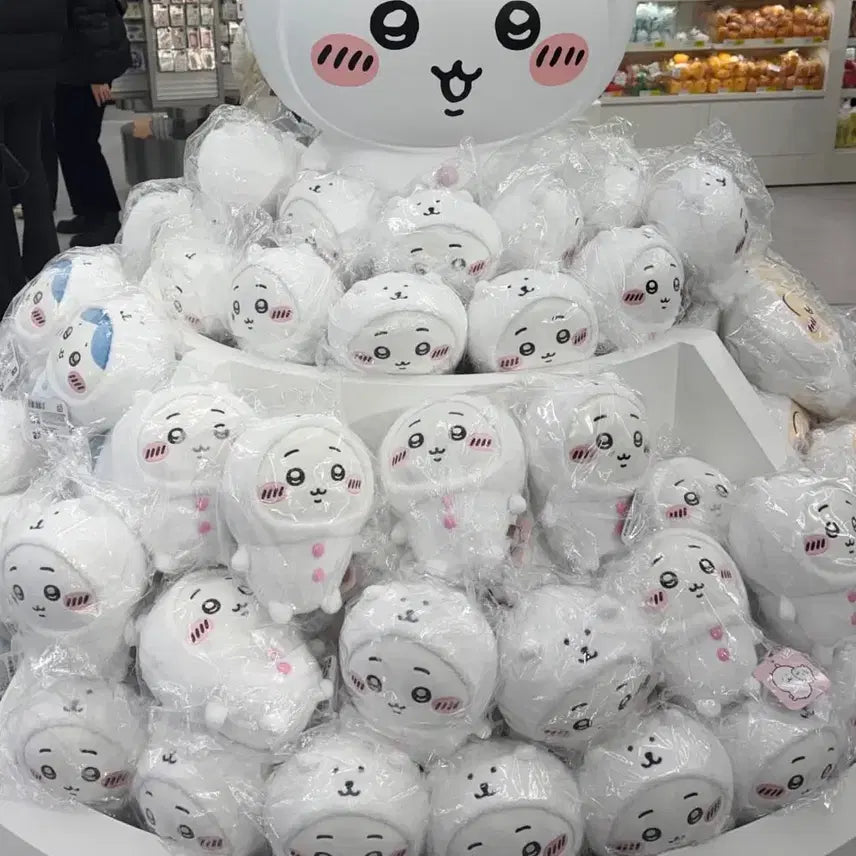 [BUNJANG] Nagano Market Chiikawa Medium Doll (Jokam Gom Outfit) / 나가노마켓 농담곰 옷을 입은 치이카와 중형인형 새상품