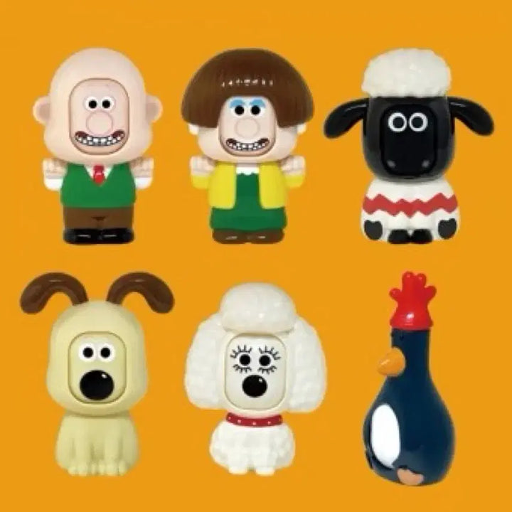 [BUNJANG] Wallace &amp; Gromit Figure Set (6 Types) / 월레스와 그로밋 피규어 6종 일괄 판매