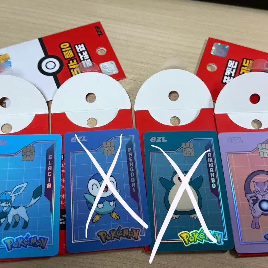 [BUNJANG] Izle Transportation Card Mewtwo, Glaceon / 이즐 교통카드 뮤츠, 글레이시아