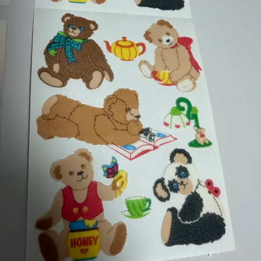 [BUNJANG] Sandy Lion Teddy Bear Vintage Sticker Set / 샌디라이온 테디 베어 곰돌이 맥시 고전 문구 빈티지 스티커