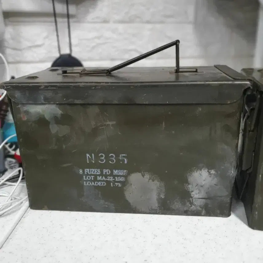 [BUNJANG] Vintage US Military Ammunition Can (Set of 2) / 미군빈티지 탄약통 N335(2개)개당3만원