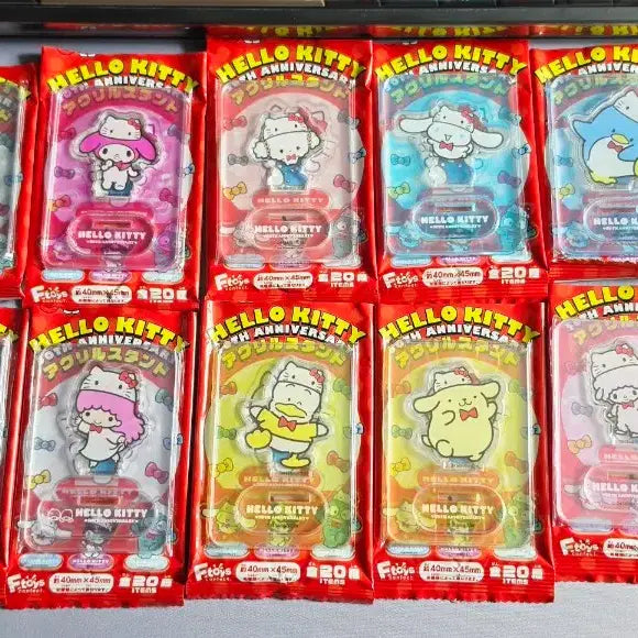 [BUNJANG] Hello Kitty 50th Anniversary Acrylic Stand Bundle Set / 헬로키티 50주년 아크릴 스탠드 일괄