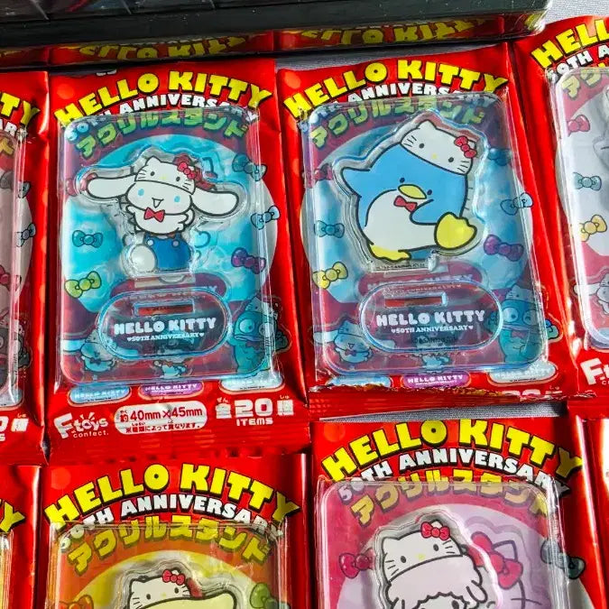 [BUNJANG] Hello Kitty 50th Anniversary Acrylic Stand Bundle Set / 헬로키티 50주년 아크릴 스탠드 일괄