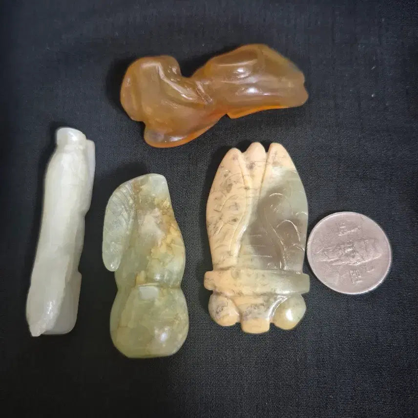 [BUNJANG] Hongshan Culture Jade Carvings (Set of 4) / 옥 고옥 홍산문화 조각품 4점