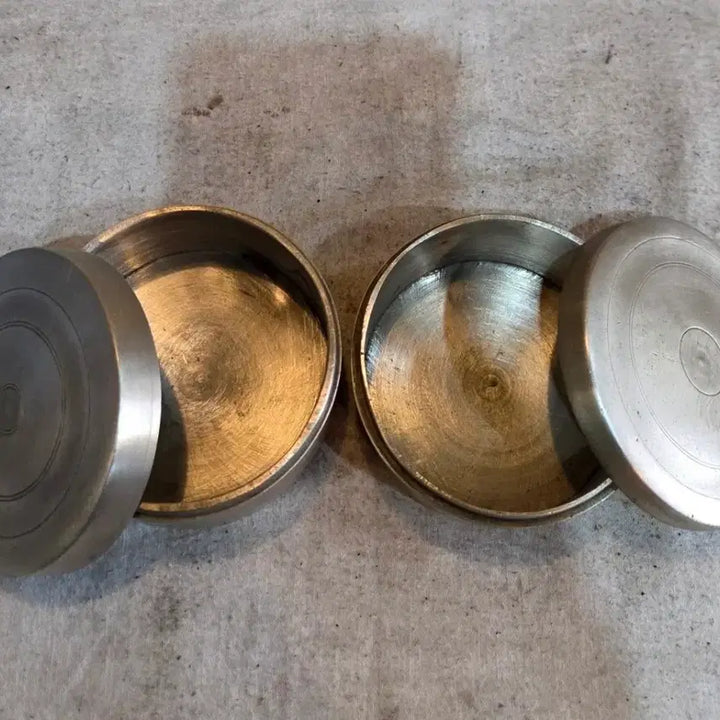 [BUNJANG] Antique Brass Incense Case Set of 2 / 옛날 동 향합 2점