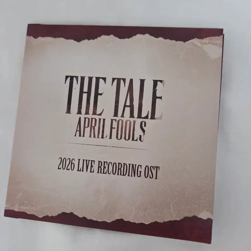 [BUNJANG] The Tale of April Fools Musical OST Live Album 2026 / 뮤지컬 더테일 ost 더테일에이프릴풀스 ost 2026 실황 판매