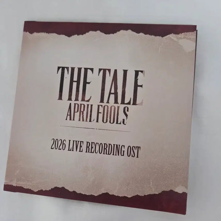 [BUNJANG] The Tale of April Fools Musical OST Live Album 2026 / 뮤지컬 더테일 ost 더테일에이프릴풀스 ost 2026 실황 판매