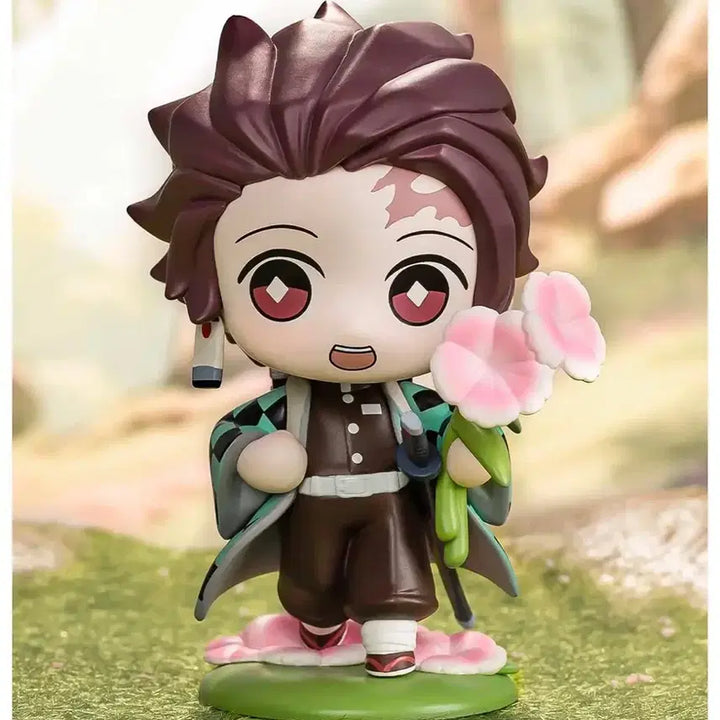 [BUNJANG] Pop Mart Demon Slayer Birth Flower Tanjiro &amp; Obanai Figurine (Sealed) / (미개봉) 탄생화 탄지로, 이구로 오바나이 귀멸의 칼날 팝마트