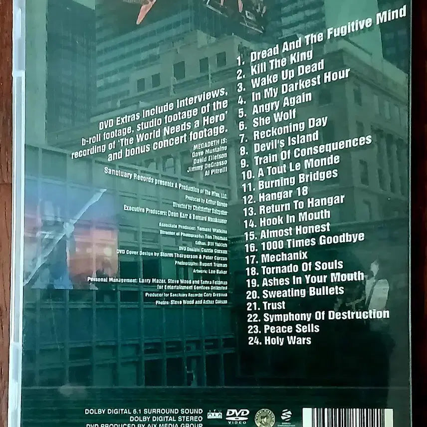 [BUNJANG] Megadeth Live Concert DVD / DVD 메가데스 라이브공연