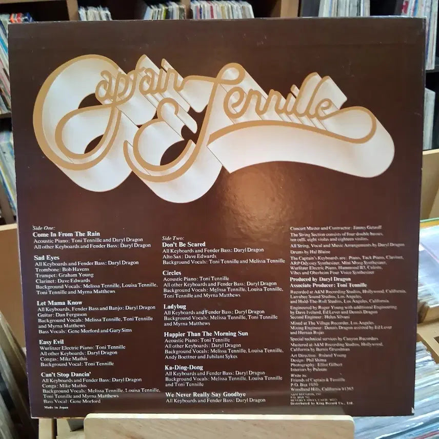 [BUNJANG] Captain And Tennille Come In From The Rain LP / 캡틴 앤 테닐 Come In From The Rain LP 할인