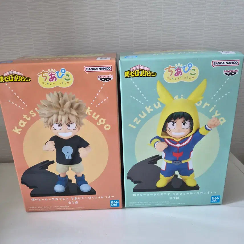 [BUNJANG] My Hero Academia (My Hero Academia) Bakugo &amp; Midoriya Chia Pre-Painted Figures Bundle Set (Sealed) / [미개봉] 히로아카 나히아 치아피코 피규어 바쿠고 미도리야 일괄