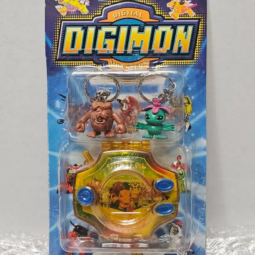 [BUNJANG] Digimon Mini Figure Keychain Digivice Set (Sealed) / 고전완구 디지몬 미니피규어 열쇠고리 디지바이스 세트 미개봉품