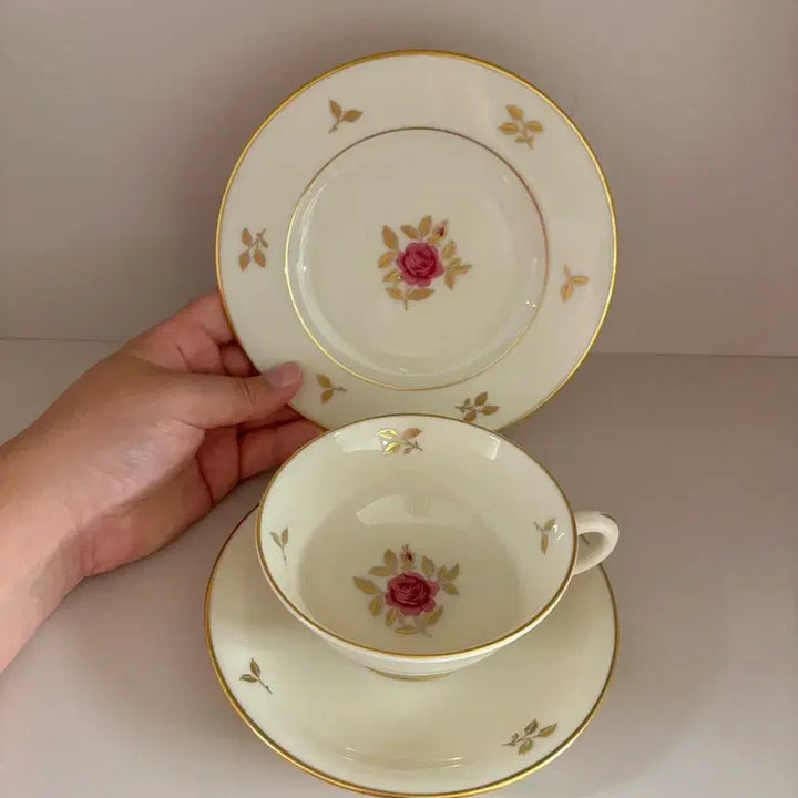 [BUNJANG] Vintage Lenox Teacup Trio Set / 빈티지 레녹스 찻잔 트리오세트