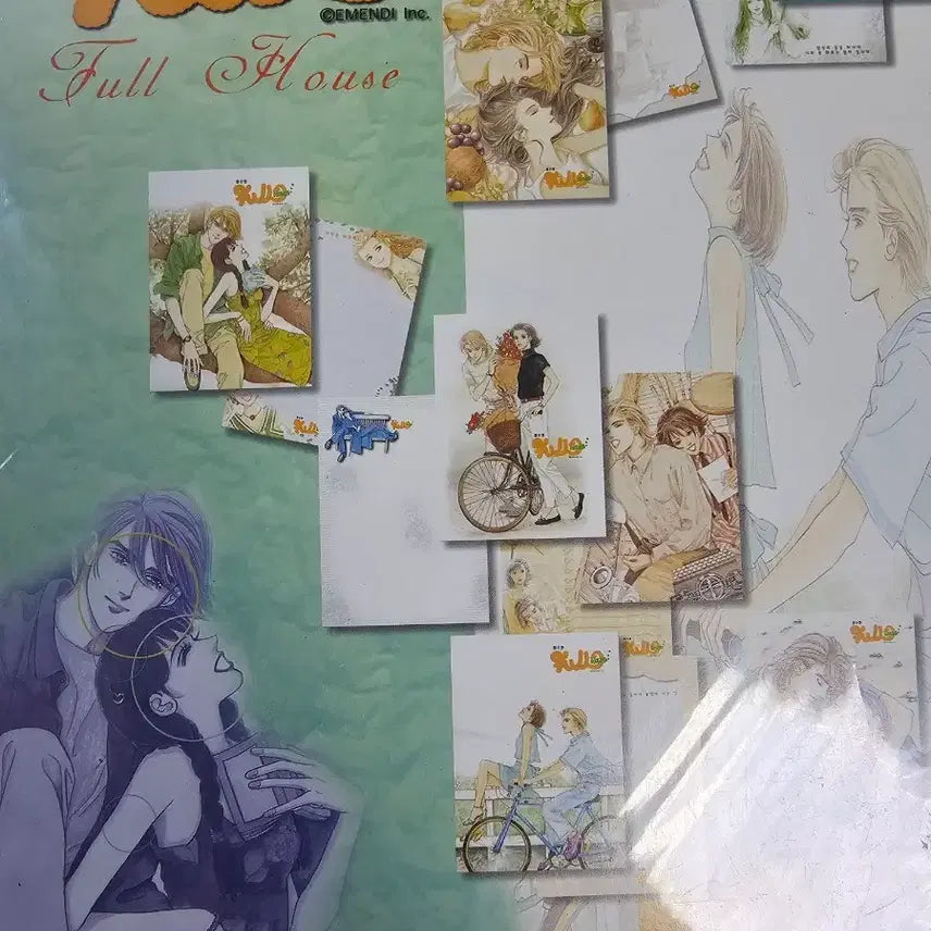 [BUNJANG] Won Soo Yeon Pure Romance Manhwa Stationery Set / 고전문구 원수연 순정만화 편지지 편지봉투 세트