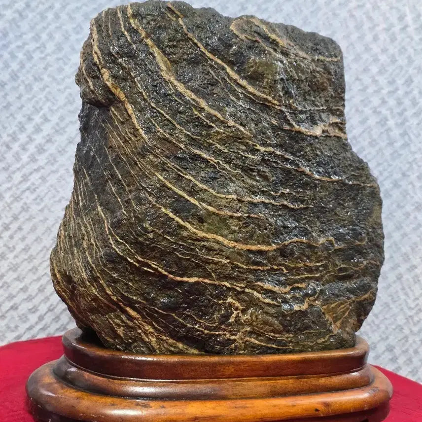 [BUNJANG] Geosan Yellow Calcite Stone / 괴산 / 힘줄기베기 황칼라석