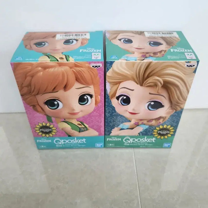 [BUNJANG] Qposket Frozen Elsa &amp; Anna Figure Set / 큐포스켓 겨울왕국 엘사/안나 피규어 세트