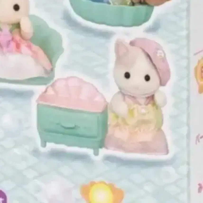 [BUNJANG] Sylvanian Families Mermaid Lottery Mermaid Latte Cat / 실바니안 머메이드 쿠지 인어 라떼 고양이