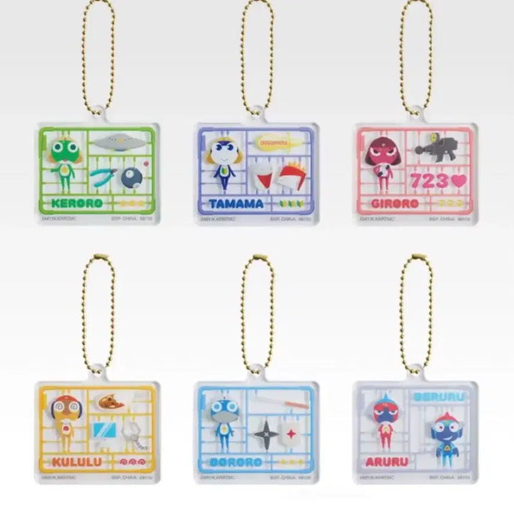 [BUNJANG] Keroro Ichiban Kuji Giroro Acrylic Keyring &amp; Sticker Set / [일괄판매] 케로로 이치방쿠지 J상 기로로 아크릴 키링 + L상 스티커