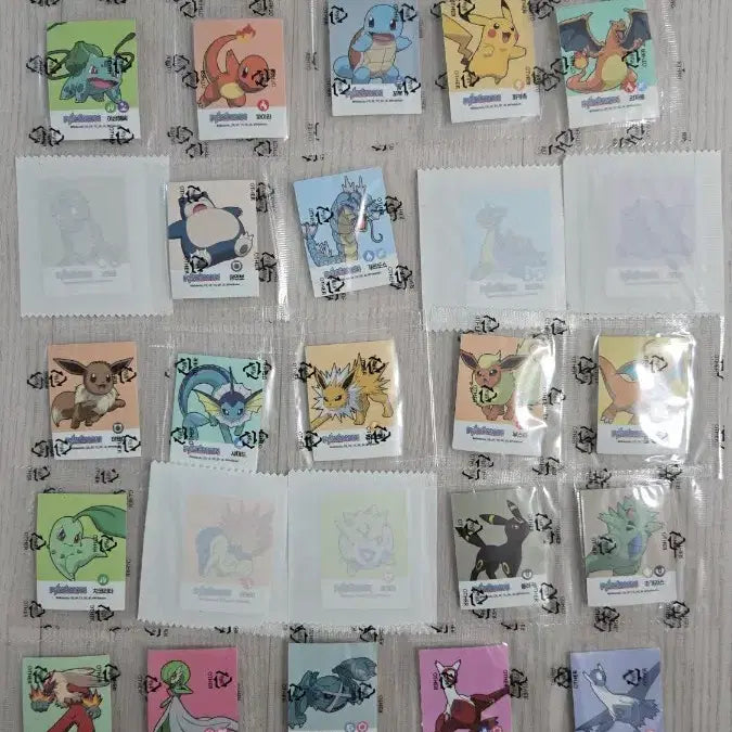 [BUNJANG] Pokemon Nacho Seal Collection (43 Types) / 포켓몬 띠부씰 나쵸씰 43종
