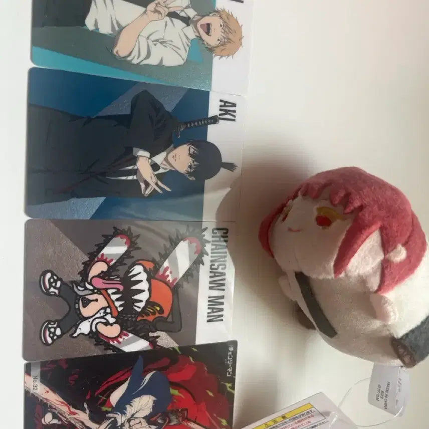 [BUNJANG] Chainsaw Man Makima Plush Doll Bundle / 체인소맨 카드&amp;마키마 인형 일괄