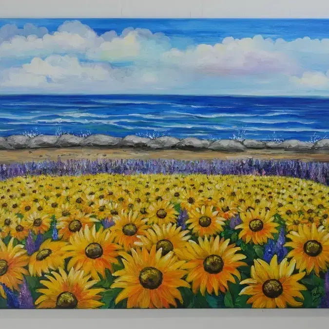 [BUNJANG] Oil Painting - "Sea of Sunshine" (Large 30-Ho) / 햇살의 바다