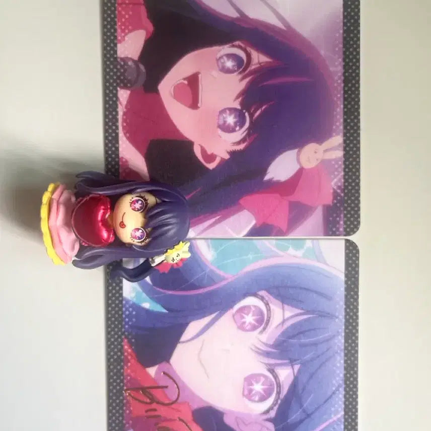 [BUNJANG] Oshi no Ko Hoshino Ai Gachapon Figure &amp; Coaster Bundle / 최애의 아이 호시노 아이 코스터,금박 사인코스터&amp;호시노아이 가챠피규어 일괄