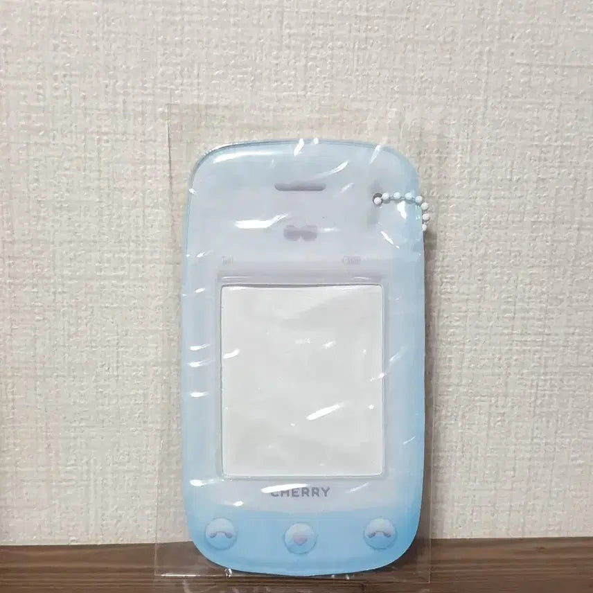 [BUNJANG] Retro Handphone Photocard Holder PVC Blue Y2K / * (새제품) 레트로 핸드폰 포카홀더 PVC 블루 휴대폰 포토카드 카드케이스 키링 Y2K