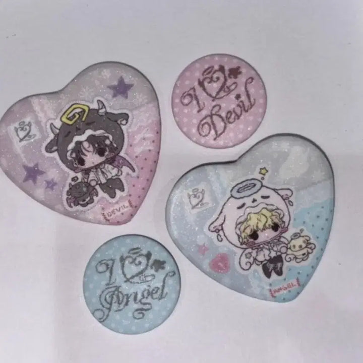 [BUNJANG] SEVENTEEN Jeonghan Angel Pin Button Set + Devil Pin Button Set / 세븐틴 정한 천사 핀버튼 세트 + 악마 핀버튼 세트