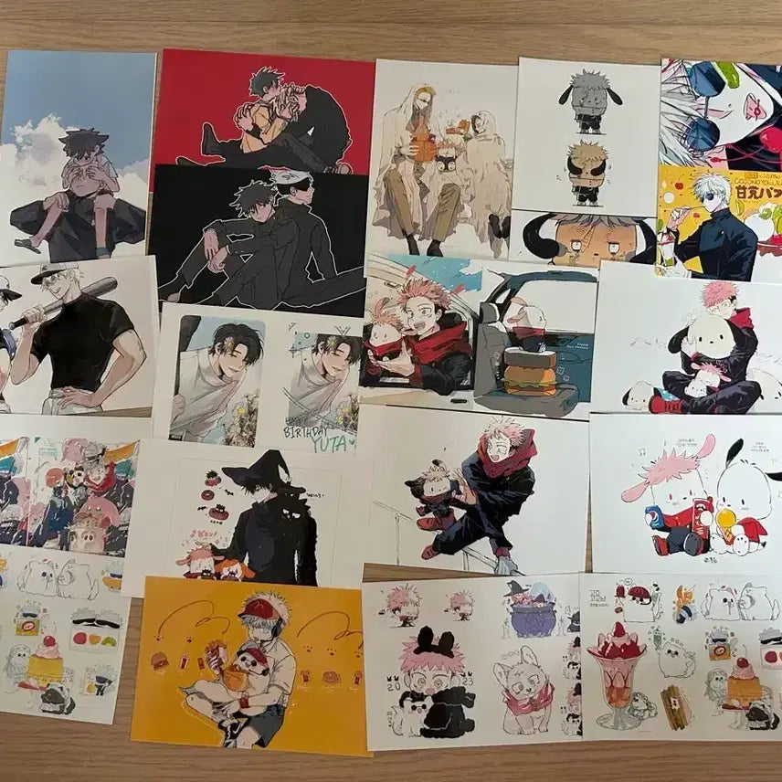 [BUNJANG] Jujutsu Kaisen "This Is Delicious" Postcard, Polaroids, Notebook, Pre-printing Set / (추가) 주술회전 이거존맛 쿠운 데이 엽서 폴라 노트 프박 일괄