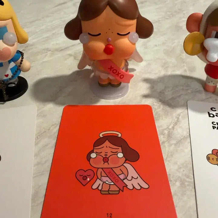 [BUNJANG] Pop Mart Baby Cry Paradise Figure 3-Set: Alice, Angel, Santa / 팝마트 베이비 크라이 패러데이스 피규어 3종 세트 크라잉어게인 엘리스 사랑의눈물 천사의키스 퍼레이드 원숭이 시리즈 블라인드 박스
