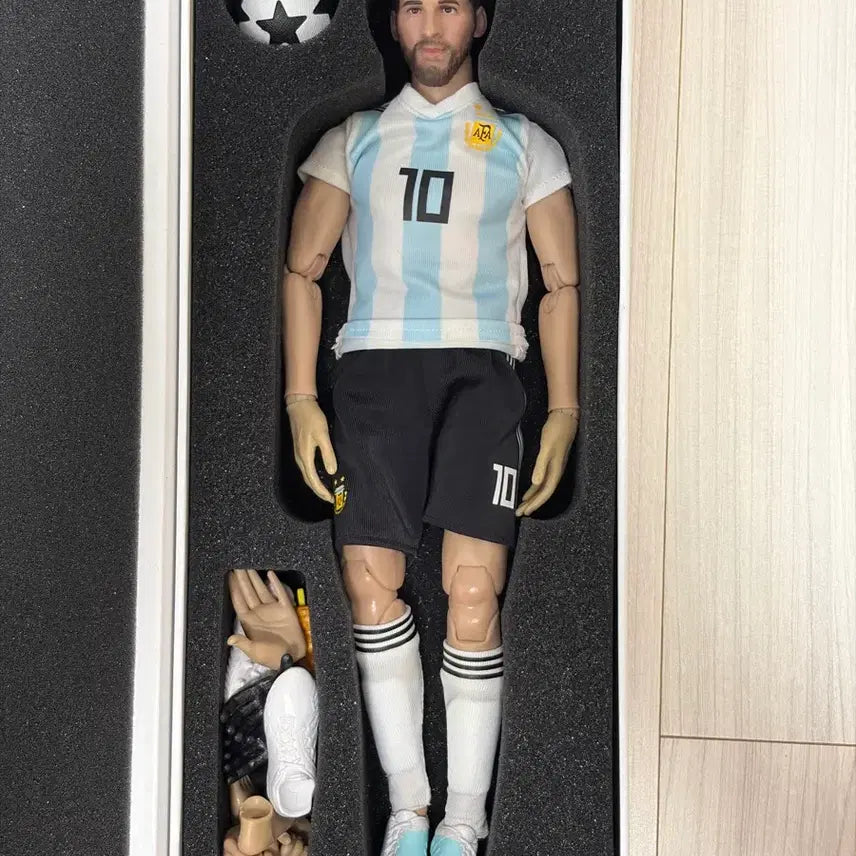 [BUNJANG] Lionel Messi Argentina Jersey Action Figure with Accessories / 메시 피규어