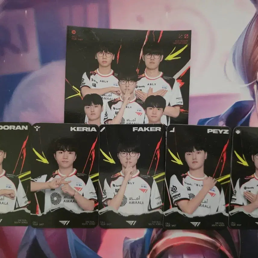 [BUNJANG] T1 MSI Daejeon Fan Fiesta Roulette Photocard Full Set / MSI T1 룰렛 포토카드 풀세트